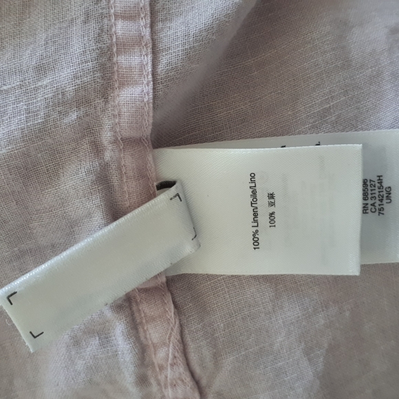 DKNY women's linen loose fit shirt. XS size but fit upto Medium. - Picture 3 of 3